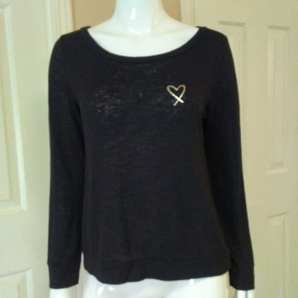 Victoria's Secret Other - Victoria's Secret Super Cozy Black Pajama Top